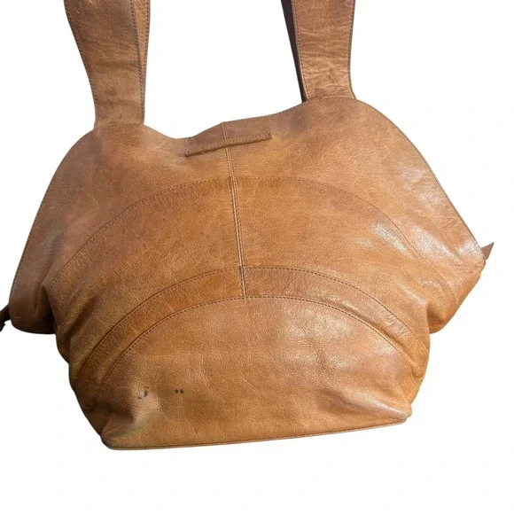 Limon Piel Handmade Colombia Brown Leather Asymmetric Hobo Shoulder Bag Unique - Picture 11 of 16